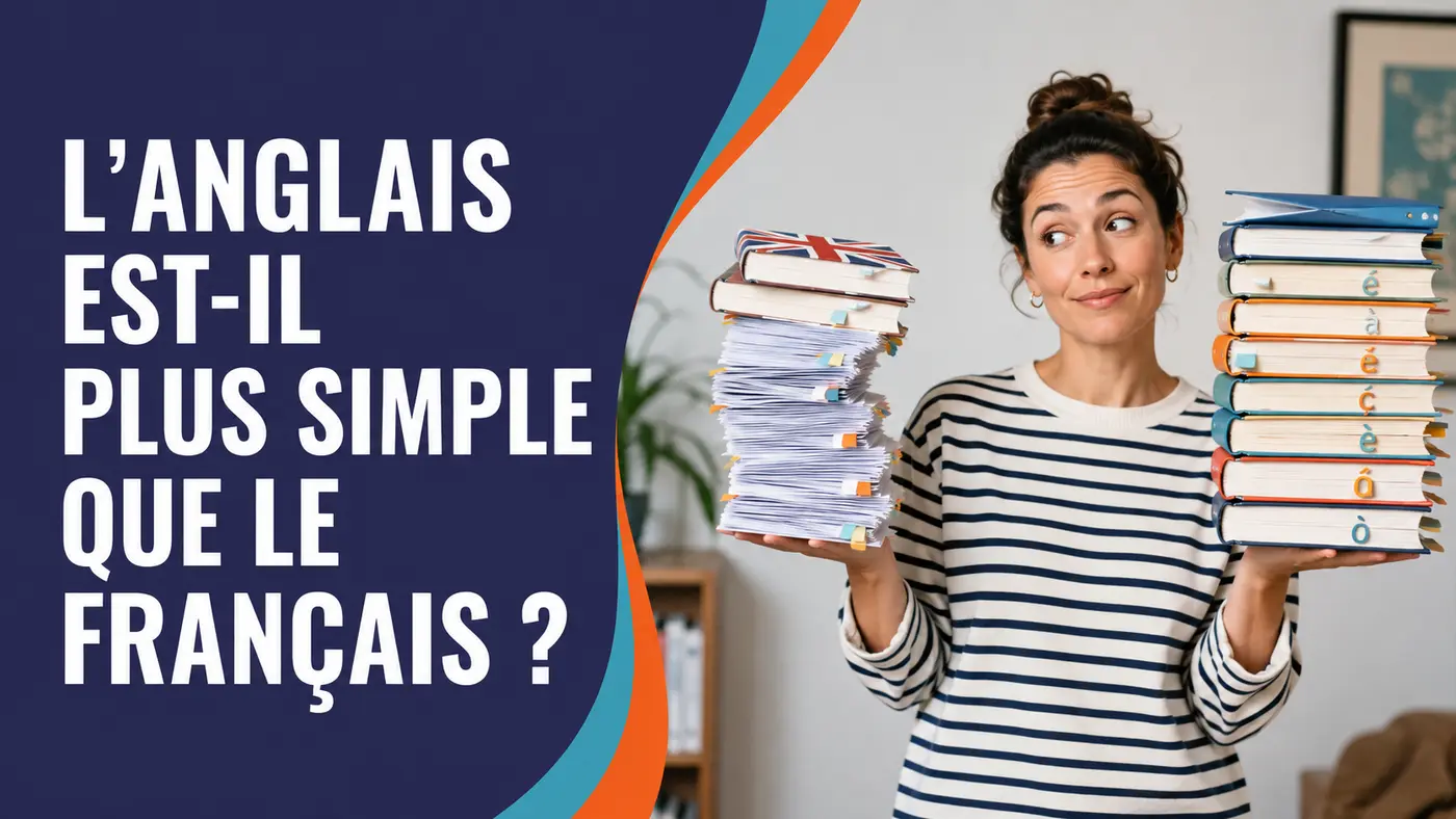 Anglais plus simple que le français, comparaison linguistique