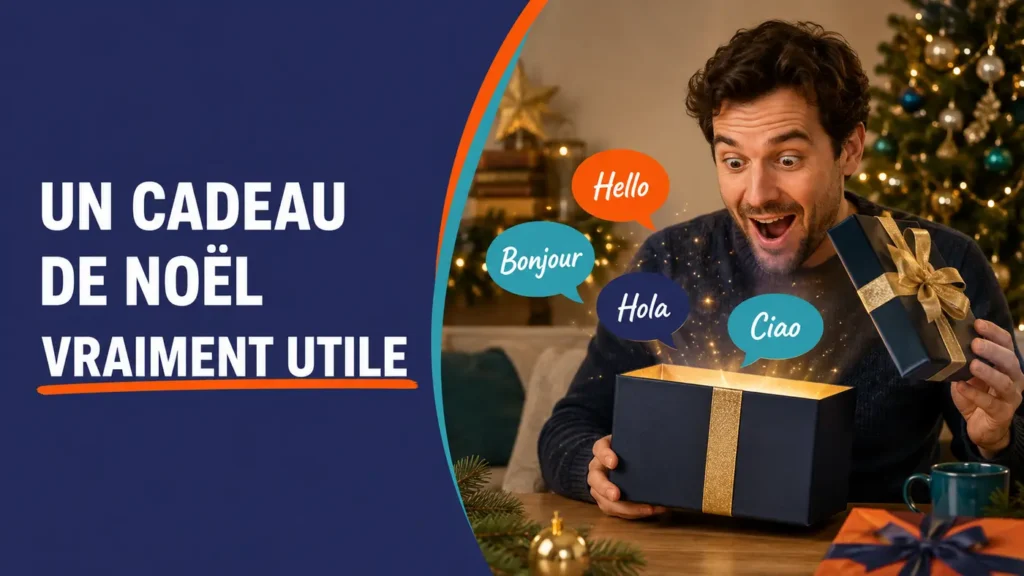 Offrir des cours de langue à Noël comme cadeau utile